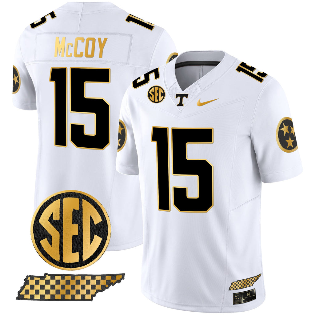 Men's Tennessee Volunteers 2024 Gold Vapor Limited Jersey V2 - All Stitched
