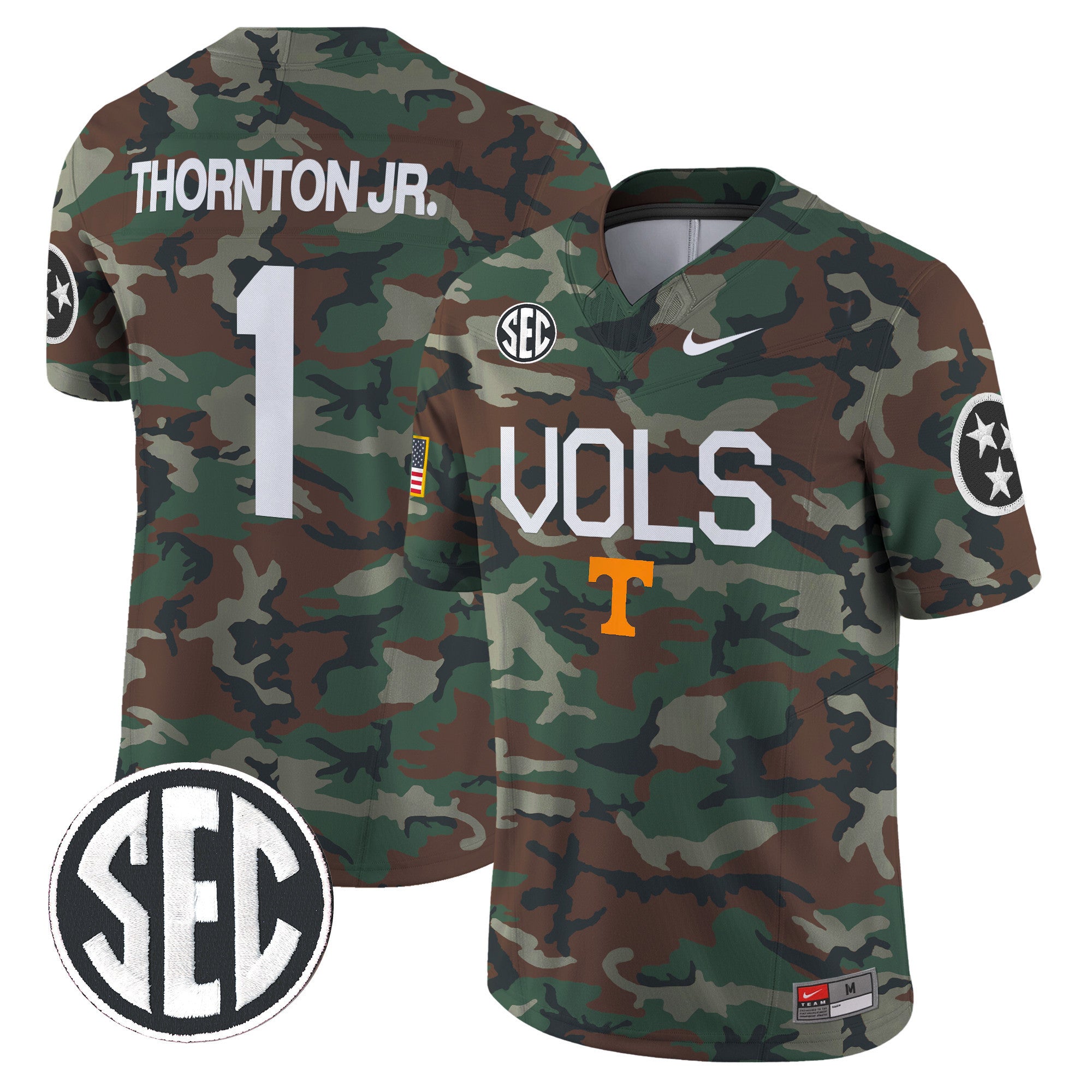 Tennessee Volunteers 2024 Military Vapor Limited Jersey - All Stitched