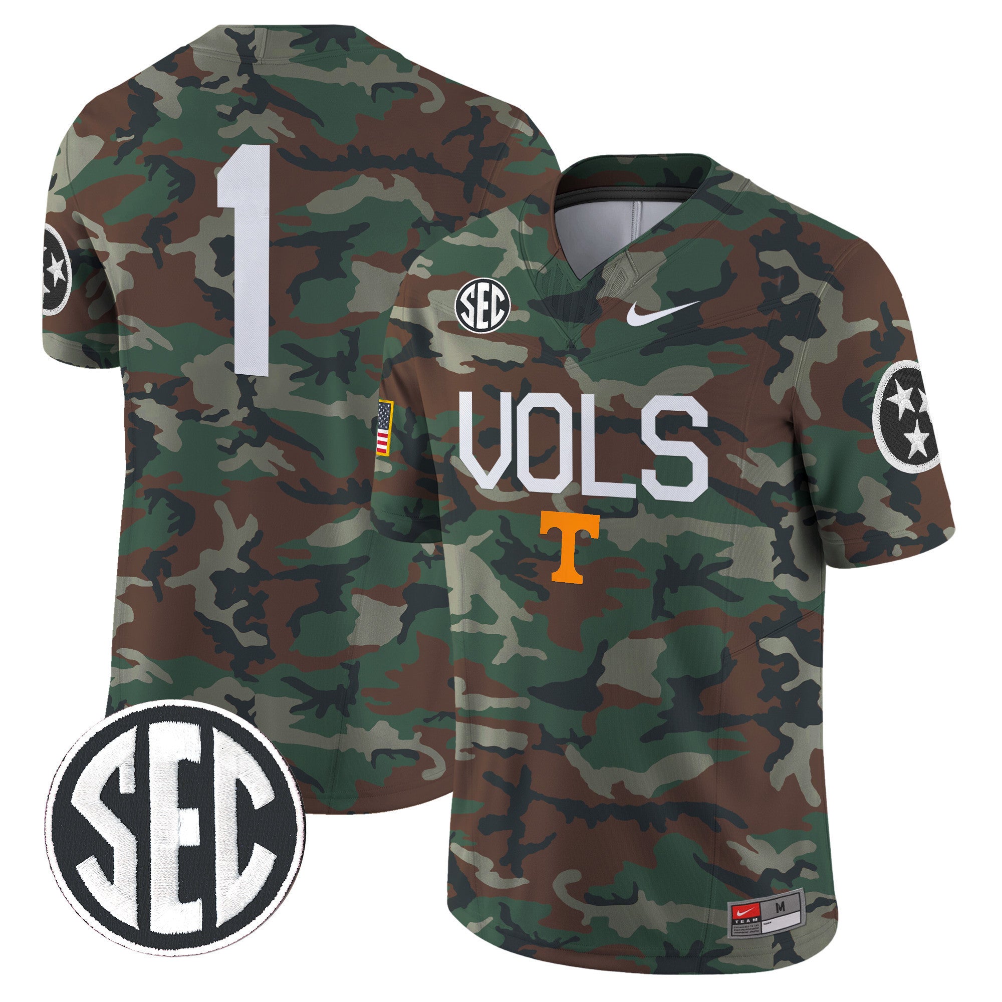 Tennessee Volunteers 2024 Military Vapor Limited Jersey - All Stitched
