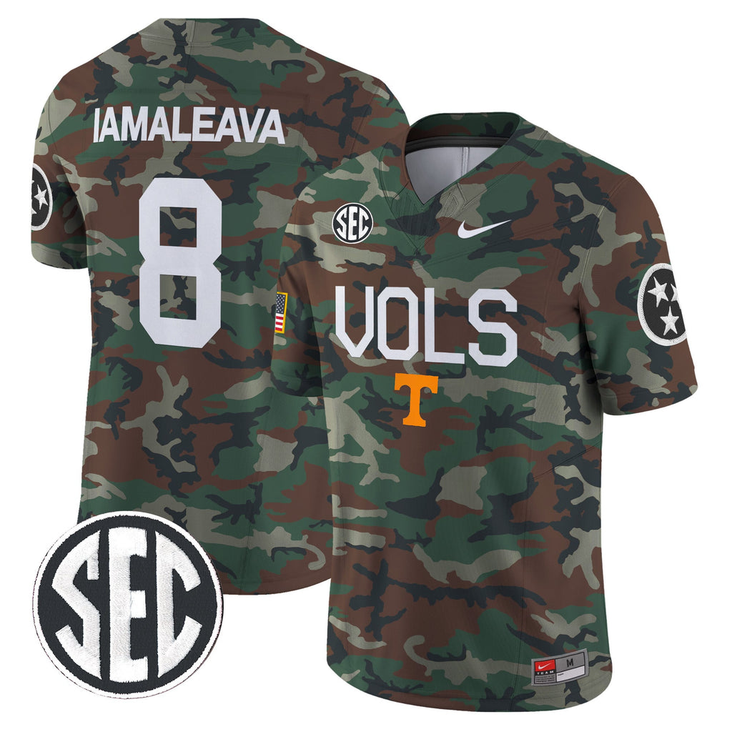 Tennessee Volunteers 2024 Military Vapor Limited Jersey - All Stitched