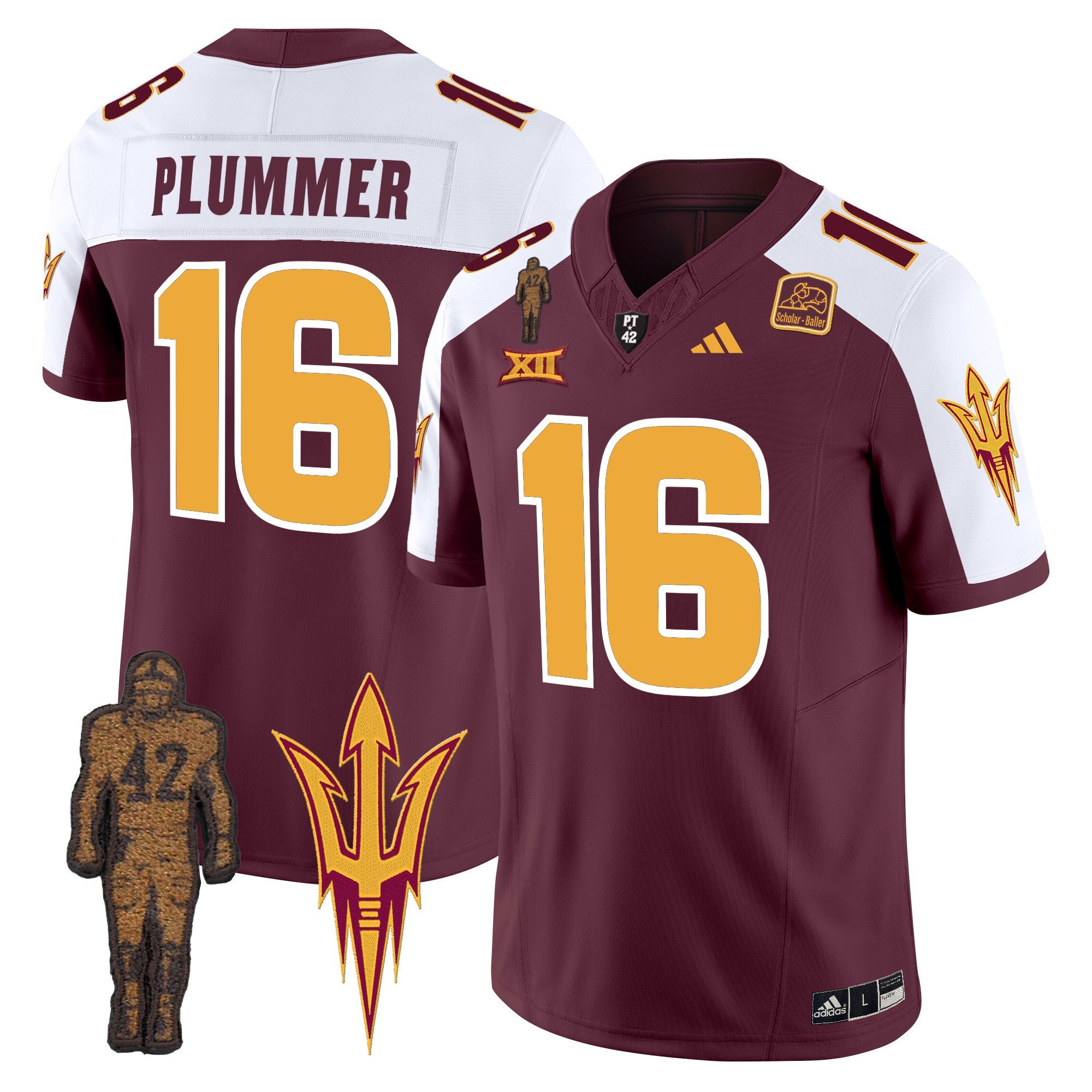 Men's Arizona State Sun Devils 2024 Pat Tillman Honoring Patch Vapor Limited Jersey - All Stitched