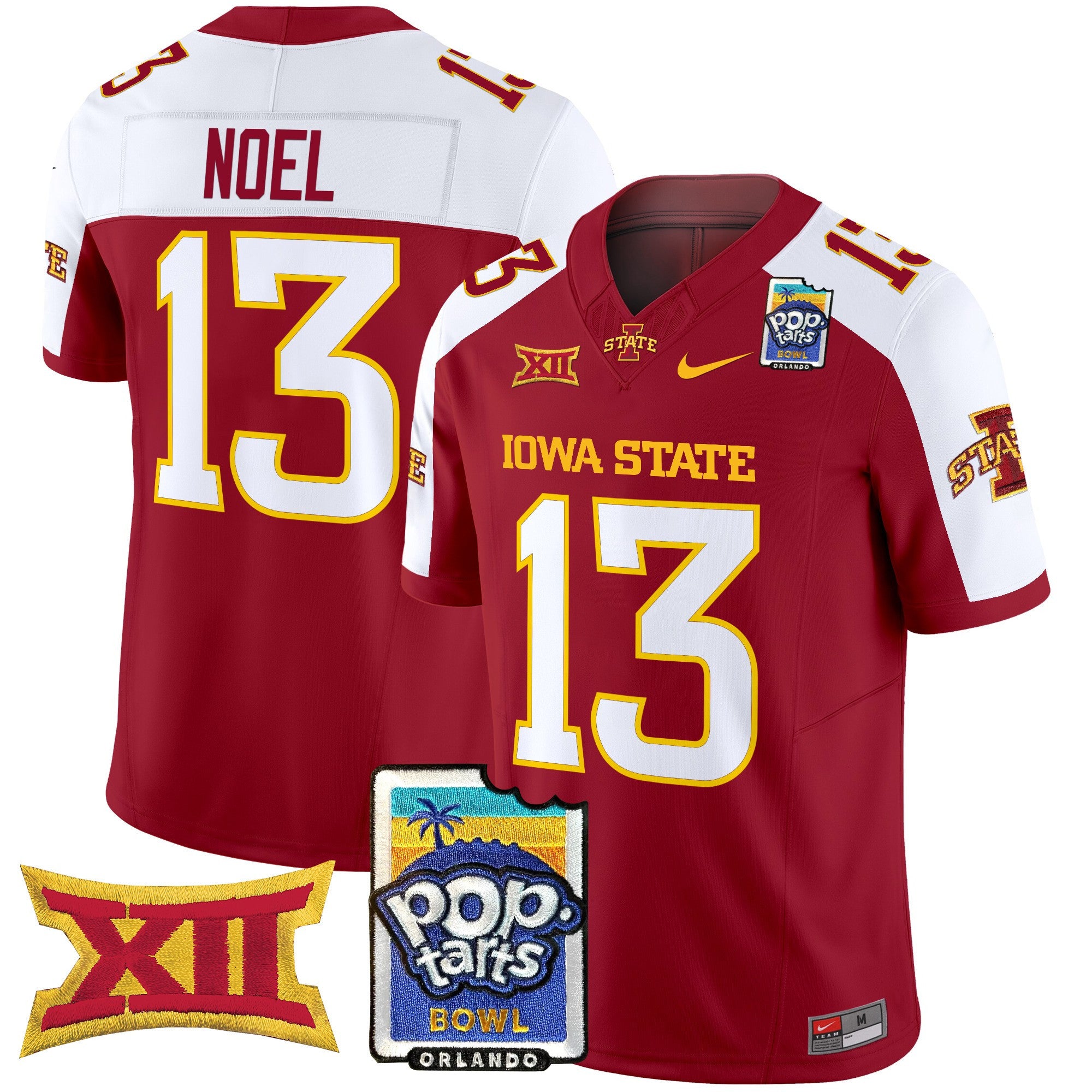 Men's Iowa State Cyclones 2025 PopTarts Bowl Patch Vapor Limited Jersey - All Stitched
