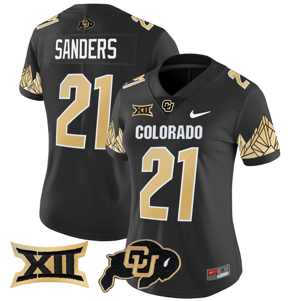 Women's Colorado Buffaloes Vapor Limited Jersey V4 - Big 12 XII Patch - All Stitched