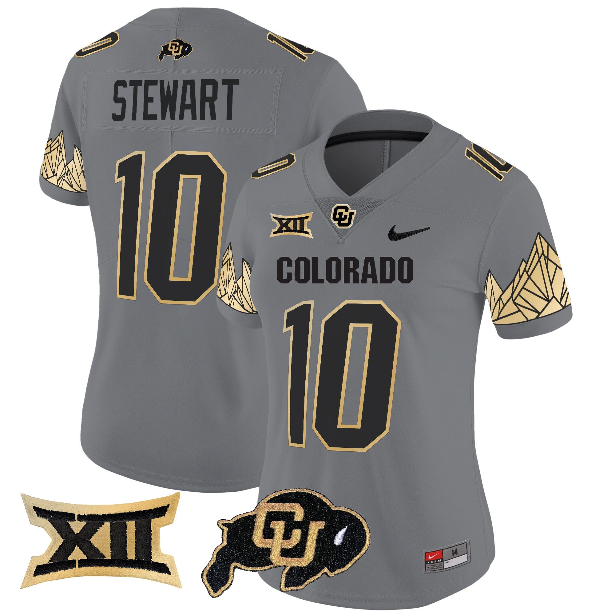Women's Colorado Buffaloes Vapor Limited Jersey V4 - Big 12 XII Patch - All Stitched