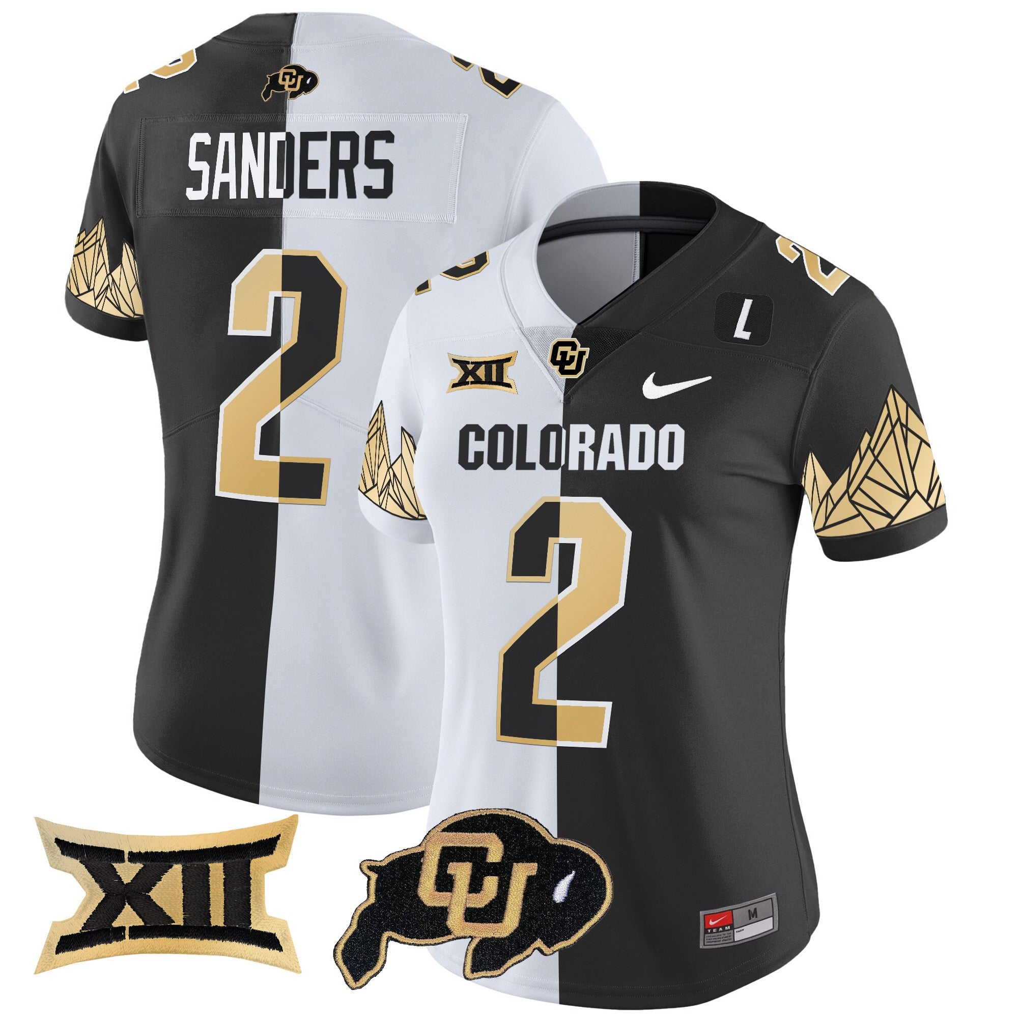 Women's Colorado Buffaloes Vapor Limited Jersey V4 - Big 12 XII Patch - All Stitched