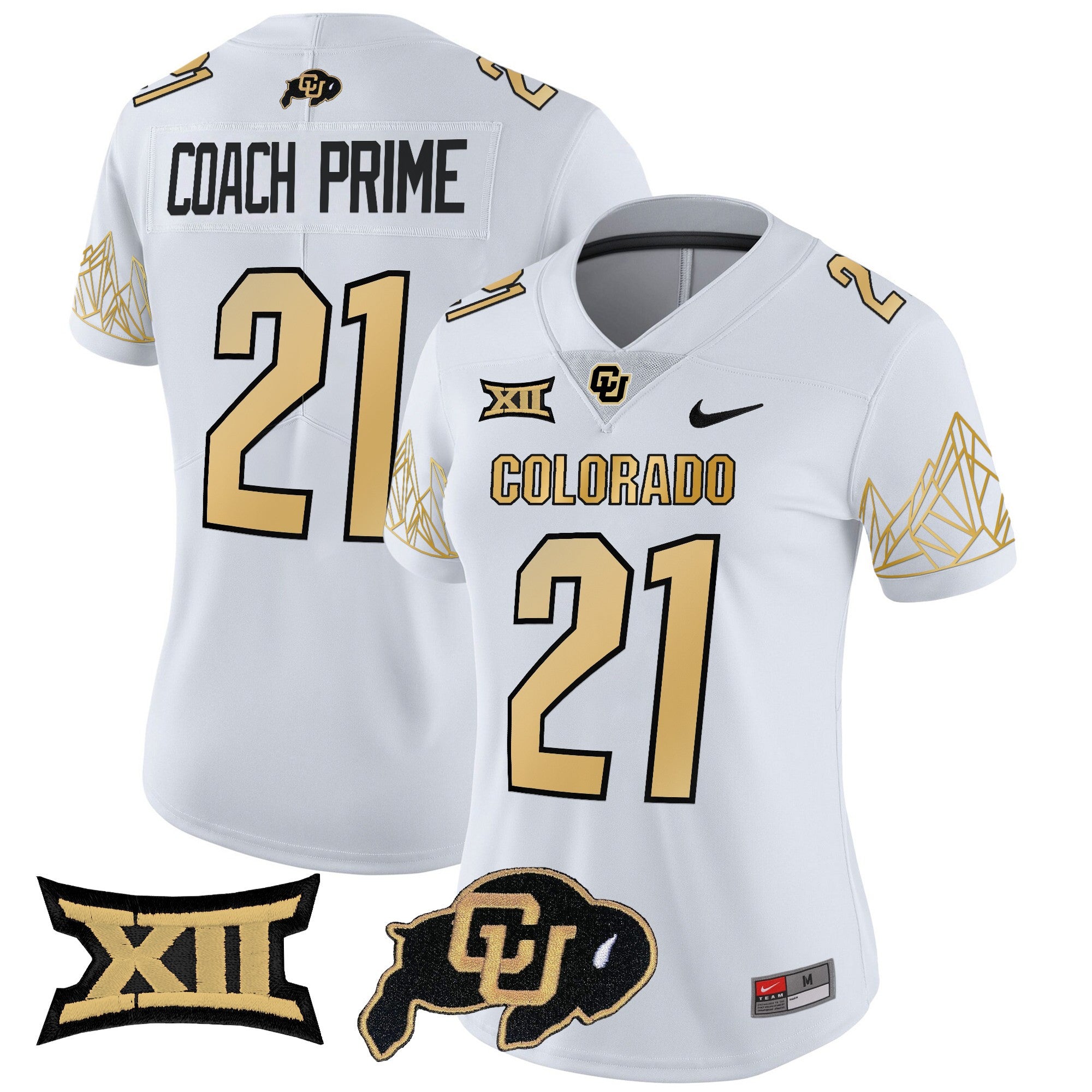 Women's Colorado Buffaloes Vapor Limited Jersey V4 - Big 12 XII Patch - All Stitched