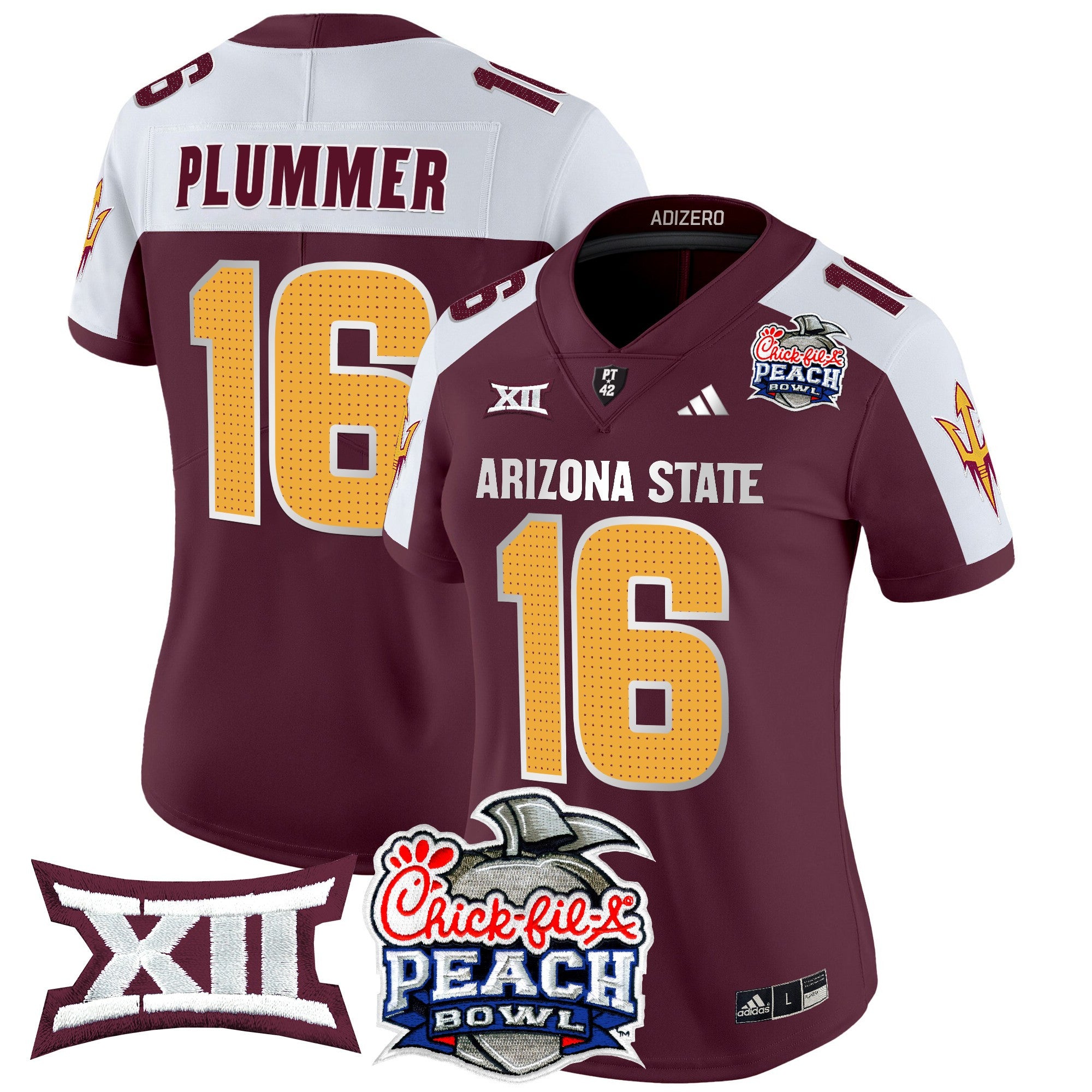 Women's Arizona State Sun Devils 2025 Peach Bowl Vapor Limited Jersey V2 - All Stitched