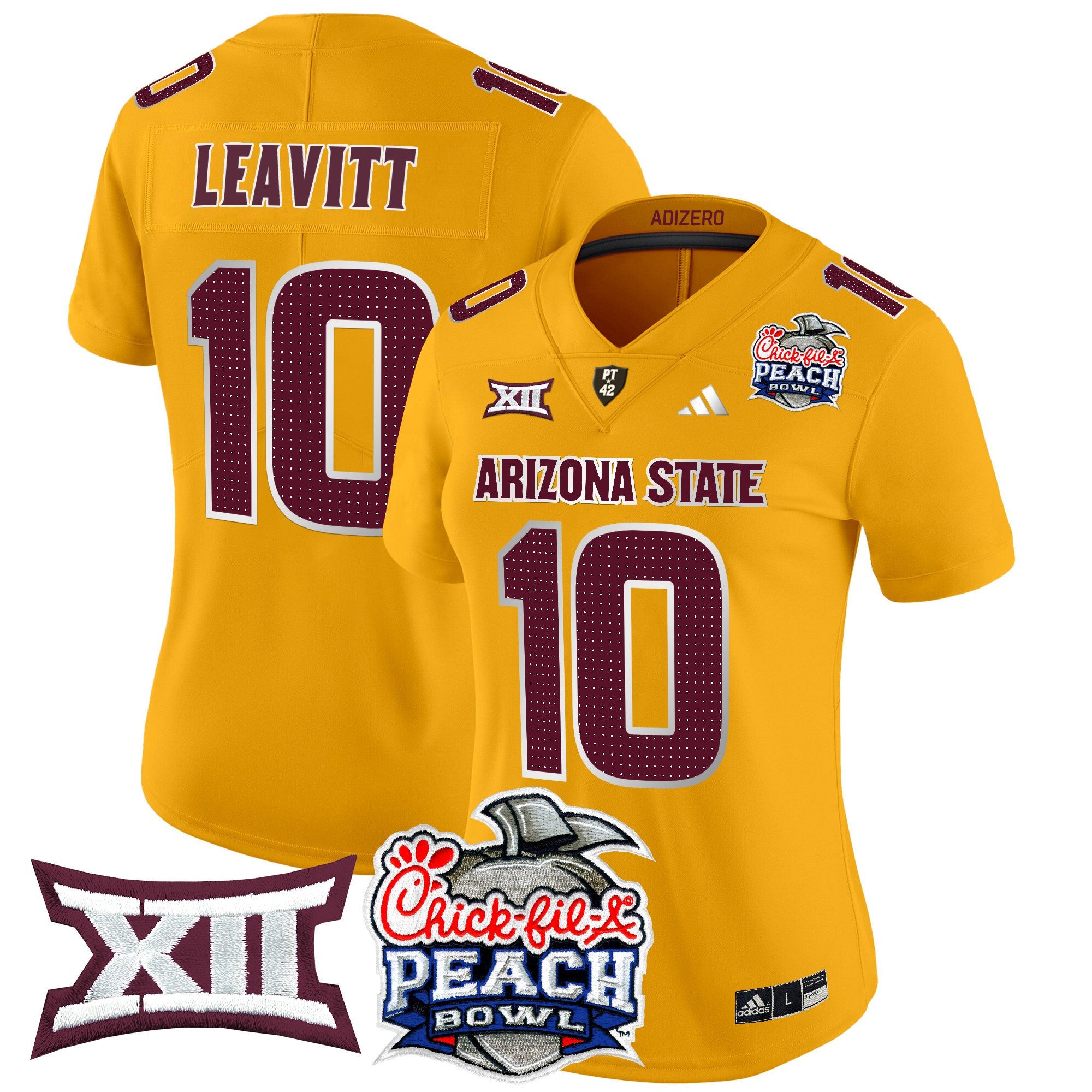 Women's Arizona State Sun Devils 2025 Peach Bowl Vapor Limited Jersey V2 - All Stitched