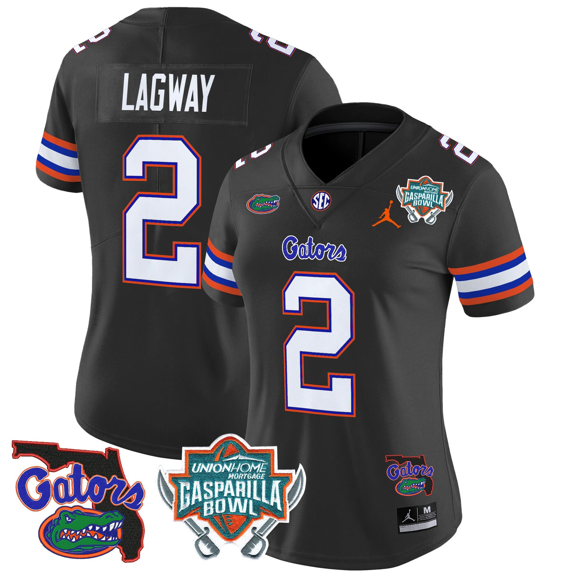 Women's Florida Gators 2025 Gasparilla Bowl Patch Vapor Limited Jersey - All Stitched