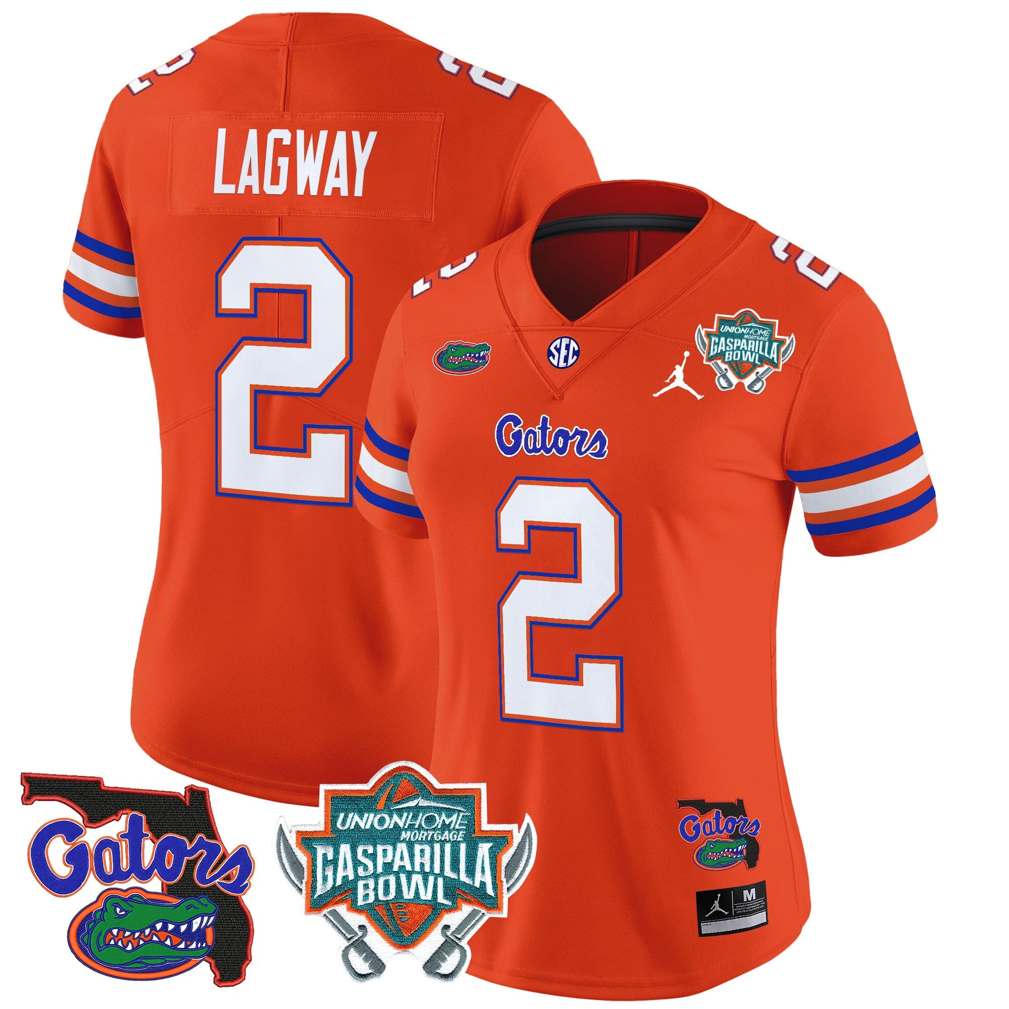 Women's Florida Gators 2025 Gasparilla Bowl Patch Vapor Limited Jersey - All Stitched