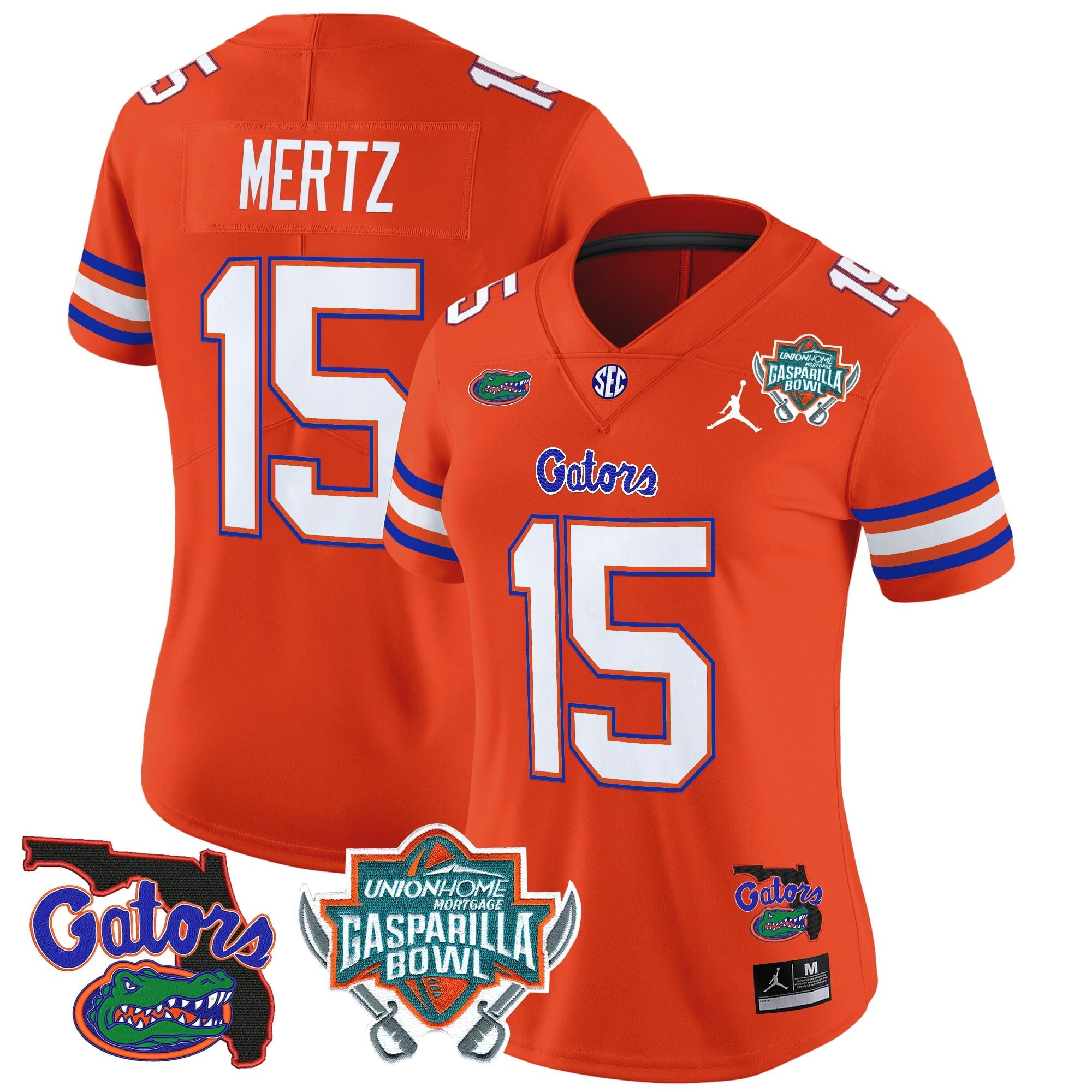 Women's Florida Gators 2025 Gasparilla Bowl Patch Vapor Limited Jersey - All Stitched