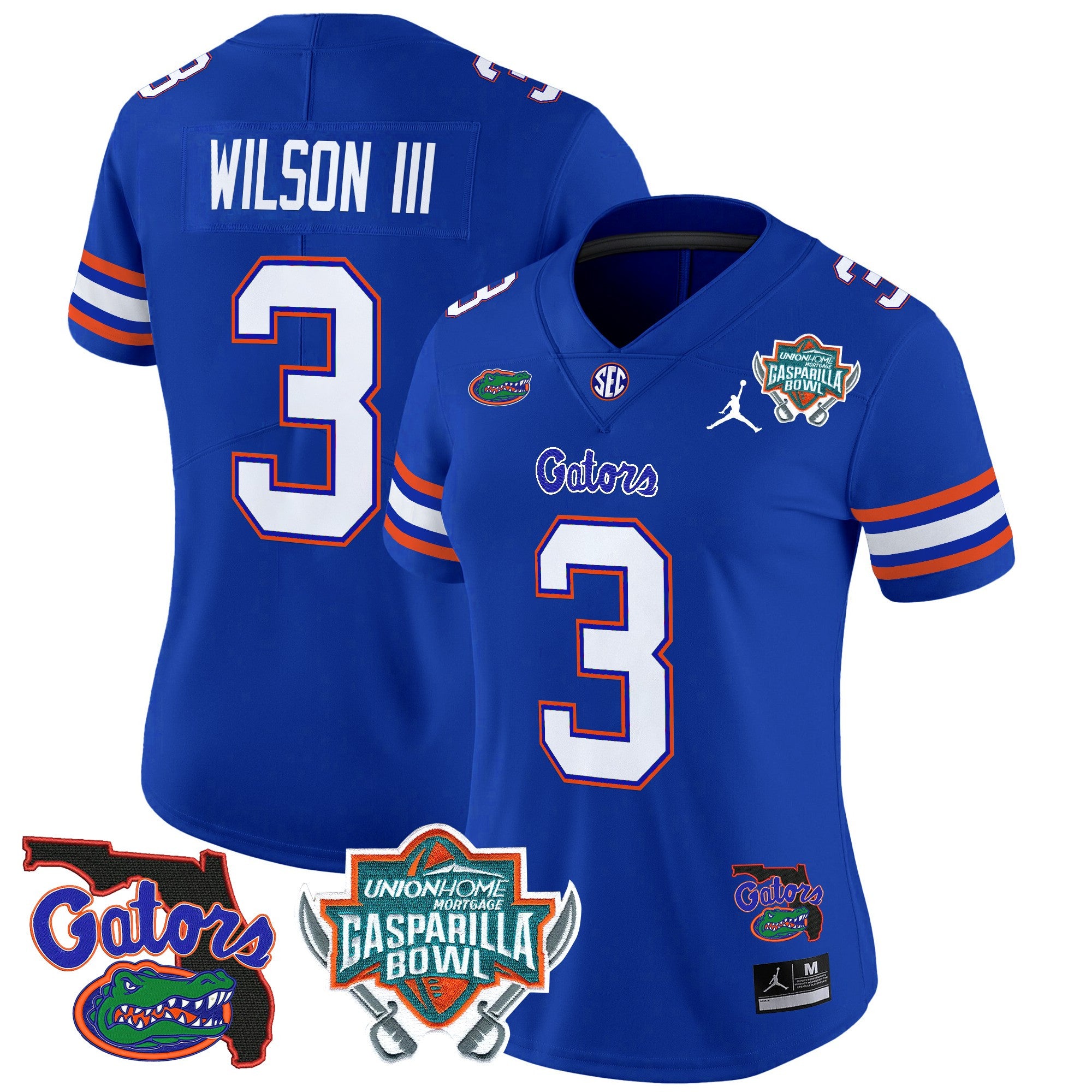 Women's Florida Gators 2025 Gasparilla Bowl Patch Vapor Limited Jersey - All Stitched
