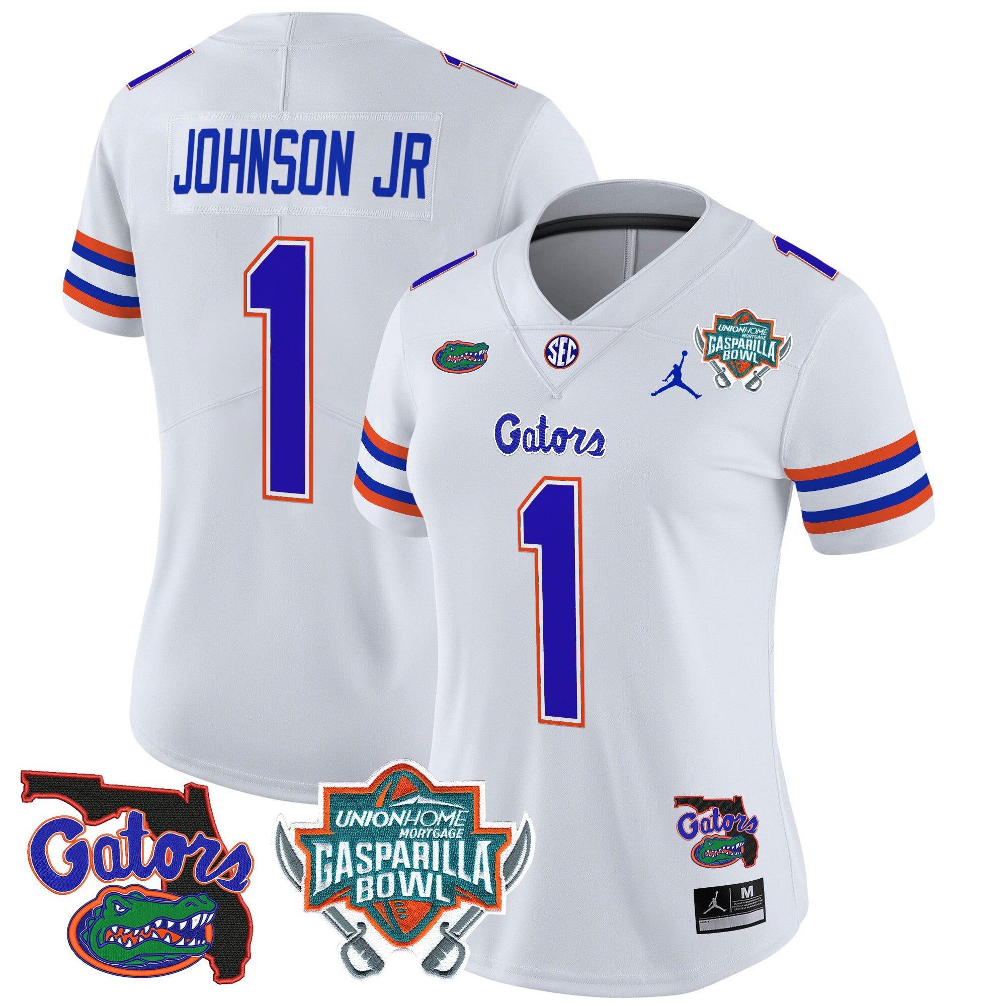 Women's Florida Gators 2025 Gasparilla Bowl Patch Vapor Limited Jersey - All Stitched
