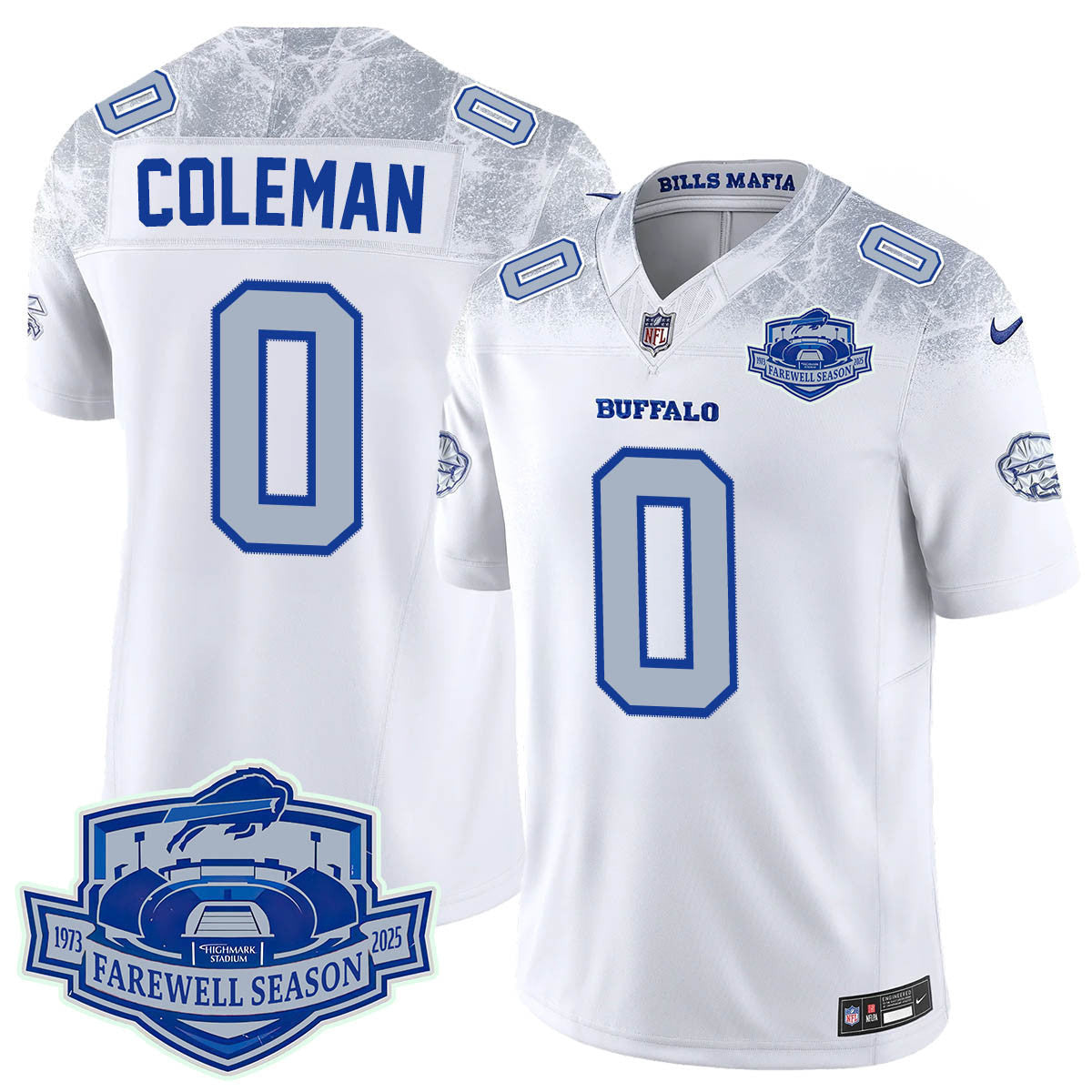 Buffalo Bills 2025 Jersey All Stitched - Farewell to Highmark Stadium
