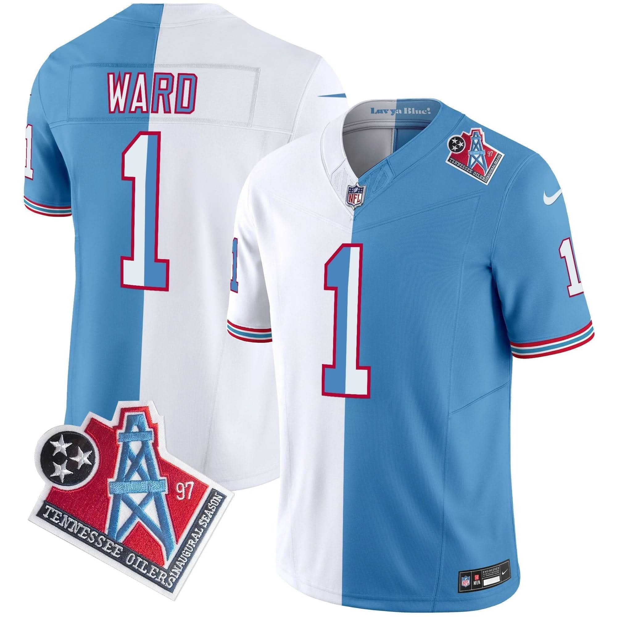 Titans 1997 Throwback Vapor Limited Jersey - All Stitched