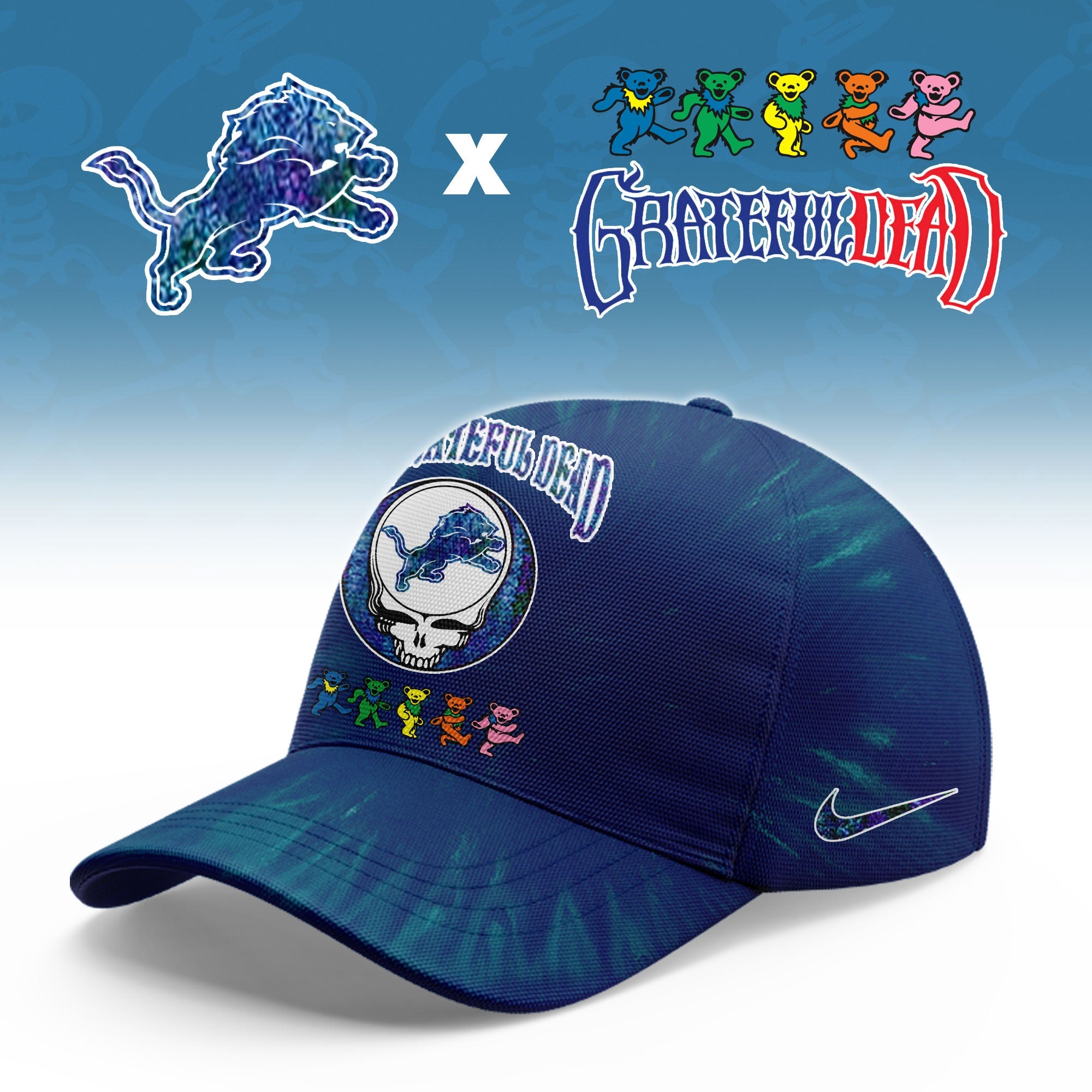 _Detroit Lions  Grateful Dead Limited Hoodie